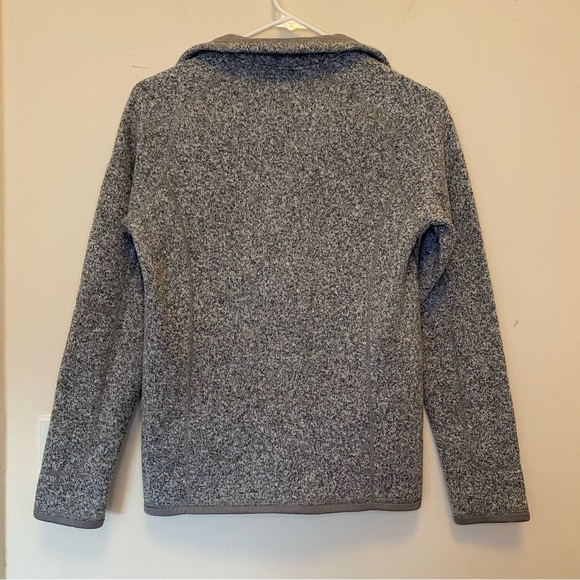 PATAGONIA Women's Better Sweater 1/4-Zip Fleece Knit Birch White Gray Sz Small - Picture 10 of 13